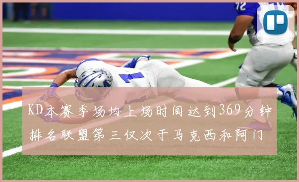 KD本赛季场均上场时间达到369分钟排名联盟第三仅次于马克西和阿门