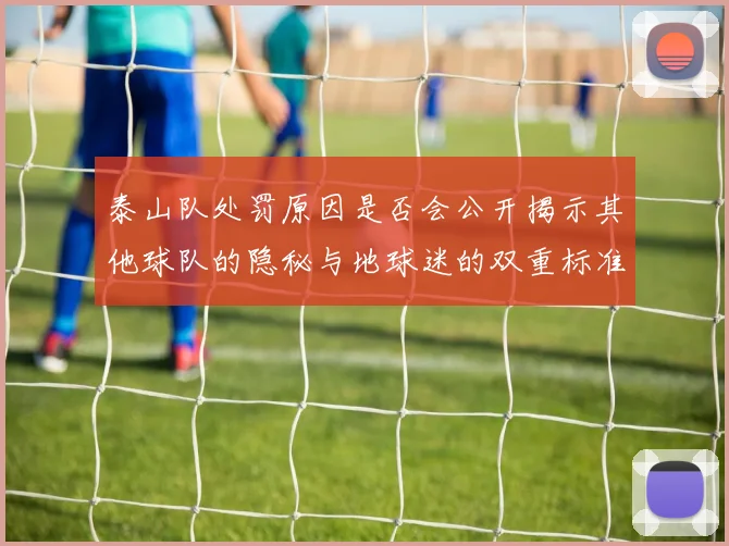 泰山队处罚原因是否会公开揭示其他球队的隐秘与地球迷的双重标准